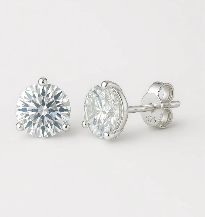 Moissanite Stud Earrings