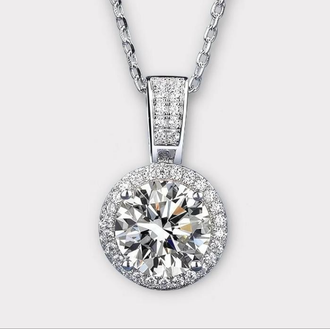 Moissanite Solitaire Necklace