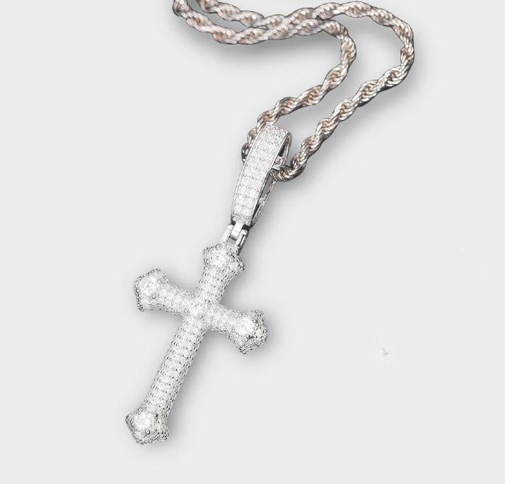 Moissanite Cross Chain
