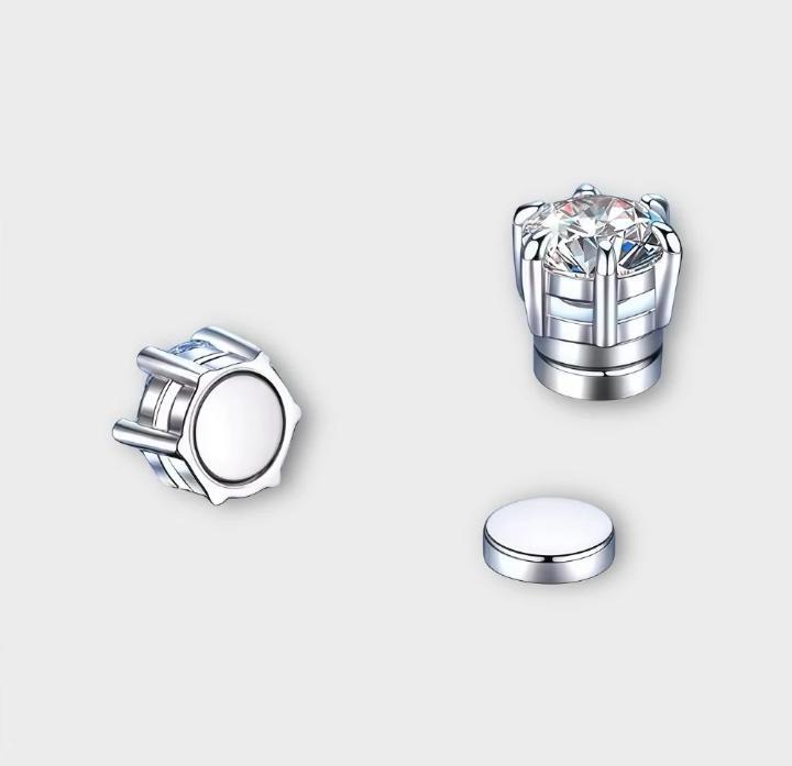 Moissanite Magnetic Stud Earrings
