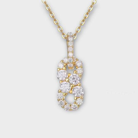 Moissanite Infinity Necklace