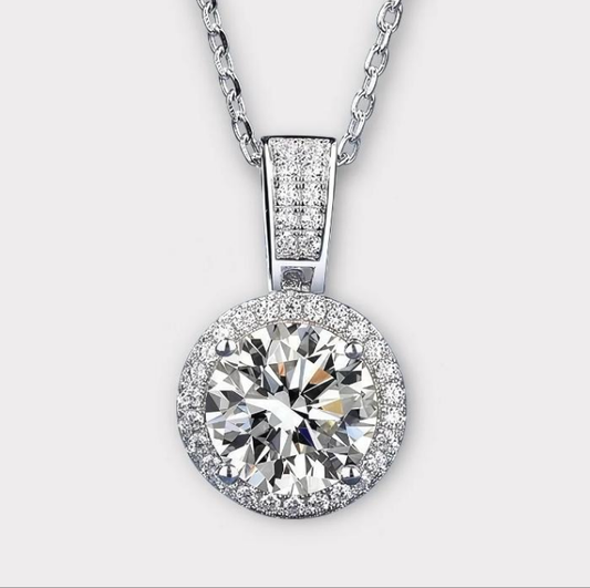 Moissanite Solitaire Necklace
