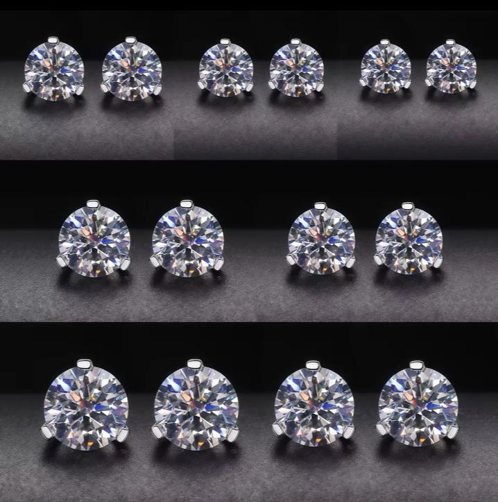 Moissanite Stud Earrings